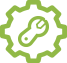 Logo Zahnrad mit Schraubenschlüssel